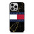 TOMMY HILFIGER BLACK GOLD MARBLE iPhone 14 Pro Case Cover