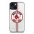 BOSTON RED SOX LEATHER STITCH iPhone 14 Plus Case Cover