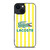 LACOSTE YELLOW STRIPE iPhone 14 Plus Case Cover
