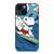 SNOOPY THE PEANUTS SURFING CARTOON iPhone 14 Plus Case Cover SNOOPY THE PEANUTS SURFING CARTOON iPhone 14 Plus Case Cover