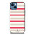 KATE SPADE NEW YORK PINK STRIPE iPhone 14 Case Cover