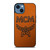 MCM WORLDWIDE SUEDE LOGO iPhone 14 Case Cover