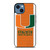 MIAMI HURRICANES SYMBOL CARBON iPhone 14 Case Cover