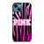 PINK MELTED ABSTRACT PATTERN iPhone 14 Case Cover
