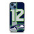 SEATTLE SEAHAWKS NFL 12 MAN LOGO iPhone 14 Case Cover