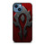 WORLD OF WARCRAFT HORDE BLACK LOGO iPhone 14 Case Cover