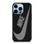 NIKE GREY BLACK LOGO iPhone 13 Pro Max Case Cover NIKE GREY BLACK LOGO iPhone 13 Pro Max Case Cover
