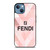 FENDI ROMA PINK TAPESTRY LOGO iPhone 13 Case Cover FENDI ROMA PINK TAPESTRY LOGO iPhone 13 Case Cover