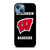 WISCONSIN BADGERS LOGO iPhone 13 Case Cover WISCONSIN BADGERS LOGO iPhone 13 Case Cover