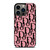 DIOR PINK PATTERN iPhone 13 Pro Case Cover