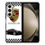 PORSCHE 911 CHECKERED EMBLEM Samsung Galaxy Z Fold 5 Case Cover