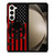 PUNISHER RED BLACK AMERICAN FLAG Samsung Galaxy Z Fold 5 Case Cover
