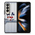 NEW YORK YANKEES USA FLAG STRIPE LOGO Samsung Galaxy Z Fold 4 Case Cover