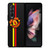MANCHESTER UNITED STRIPE LOGO Samsung Galaxy Z Fold 3 Case Cover