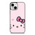 HELLO KITTY FLAT ART PINK iPhone 13 Mini Case Cover