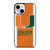 MIAMI HURRICANES SYMBOL CARBON iPhone 13 Mini Case Cover MIAMI HURRICANES SYMBOL CARBON iPhone 13 Mini Case Cover