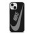 NIKE GREY BLACK LOGO iPhone 13 Mini Case Cover NIKE GREY BLACK LOGO iPhone 13 Mini Case Cover