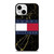 TOMMY HILFIGER BLACK GOLD MARBLE iPhone 13 Mini Case Cover