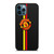 MANCHESTER UNITED STRIPE LOGO iPhone 12 Pro Max Case Cover