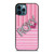 ROXY PINK STRIPE EMBLEM iPhone 12 Pro Max Case Cover