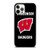WISCONSIN BADGERS LOGO iPhone 12 Pro Case Cover