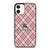 BURBERRY LONDON PINK PATTERN iPhone 12 Case Cover
