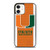 MIAMI HURRICANES SYMBOL CARBON iPhone 12 Case Cover MIAMI HURRICANES SYMBOL CARBON iPhone 12 Case Cover