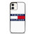 TOMMY HILFIGER WHITE LOGO iPhone 12 Case Cover
