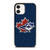 TORONTO BLUE JAYS LEATHER LOGO iPhone 12 Case Cover