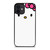 HELLO KITTY FLAT ILLUSTRATION WHITE iPhone 12 Mini Case Cover