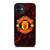 MANCHESTER UNITED RED MARBLE LOGO iPhone 12 Mini Case Cover