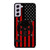 PUNISHER RED BLACK AMERICAN FLAG Samsung Galaxy S21 FE Case Cover