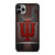 INDIANA HOOSIERS BASKETBALL METAL LOGO iPhone 11 Pro Max Case Cover