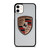 PORSCHE SILVER METAL EMBLEM  iPhone 11 Case Cover