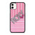 ROXY PINK STRIPE EMBLEM  iPhone 11 Case Cover