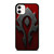 WORLD OF WARCRAFT HORDE BLACK LOGO  iPhone 11 Case Cover