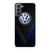 VW VOLKSWAGEN BLUE CARBON EMBLEM Samsung Galaxy S21 Plus Case Cover