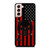 PUNISHER RED BLACK AMERICAN FLAG Samsung Galaxy S21 Case Cover