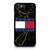 TOMMY HILFIGER BLACK GOLD MARBLE iPhone SE 2020 Case Cover