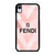 FENDI ROMA PINK TAPESTRY LOGO iPhone XR Case Cover
