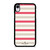 KATE SPADE NEW YORK PINK STRIPE iPhone XR Case Cover
