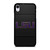 LSU TIGERS FOOTBALL CARBON LOGO iPhone XR Case Cover