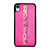 MICHAEL KORS PINK LEATHER iPhone XR Case Cover MICHAEL KORS PINK LEATHER iPhone XR Case Cover