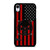PUNISHER RED BLACK AMERICAN FLAG iPhone XR Case Cover