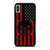 PUNISHER RED BLACK AMERICAN FLAG iPhone X / XS Case Cover