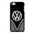 VW VOLKSWAGEN BLACK CHROME EMBLEM iPod 6 Case Cover