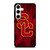 USC TROJANS RED SMOKED LOGO Samsung Galaxy S24 Case Cover