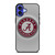 ALABAMA CRIMSON TIDE CIRCLE TEXTURE iPhone 16 Case Cover