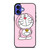 DORAEMON CARTOON PINK iPhone 16 Case Cover