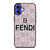 FENDI ROMA PINK PATTERN iPhone 16 Case Cover